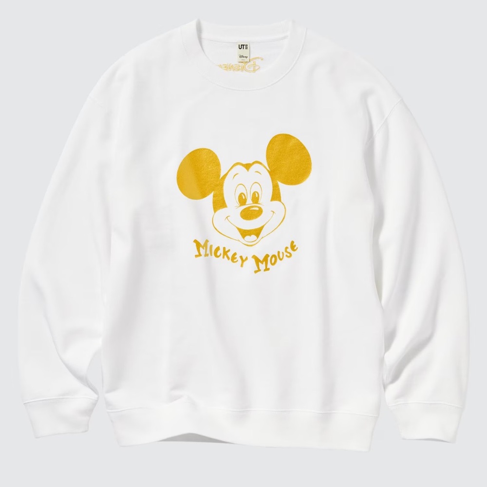 Uniqlo x Mickey Mouse Mickey Shines Long-Sleeve Sweatshirt Crewneck Sz M